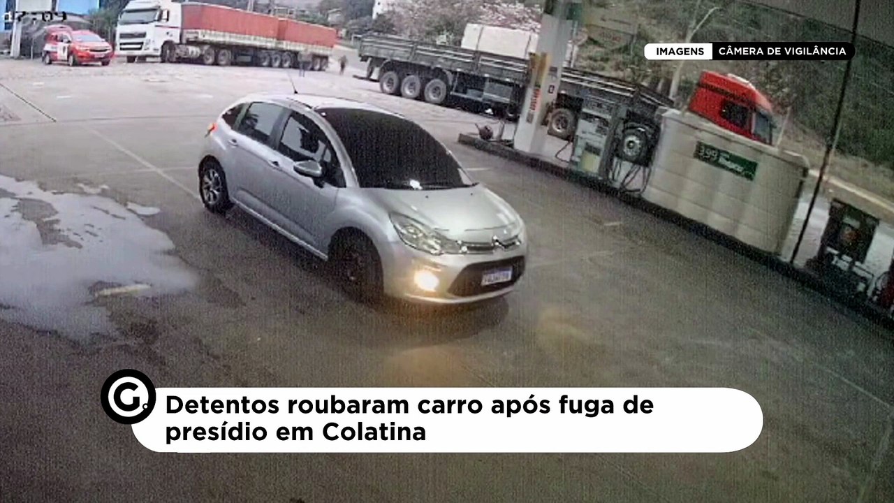 Detentos roubaram carro após fuga de presídio e...
