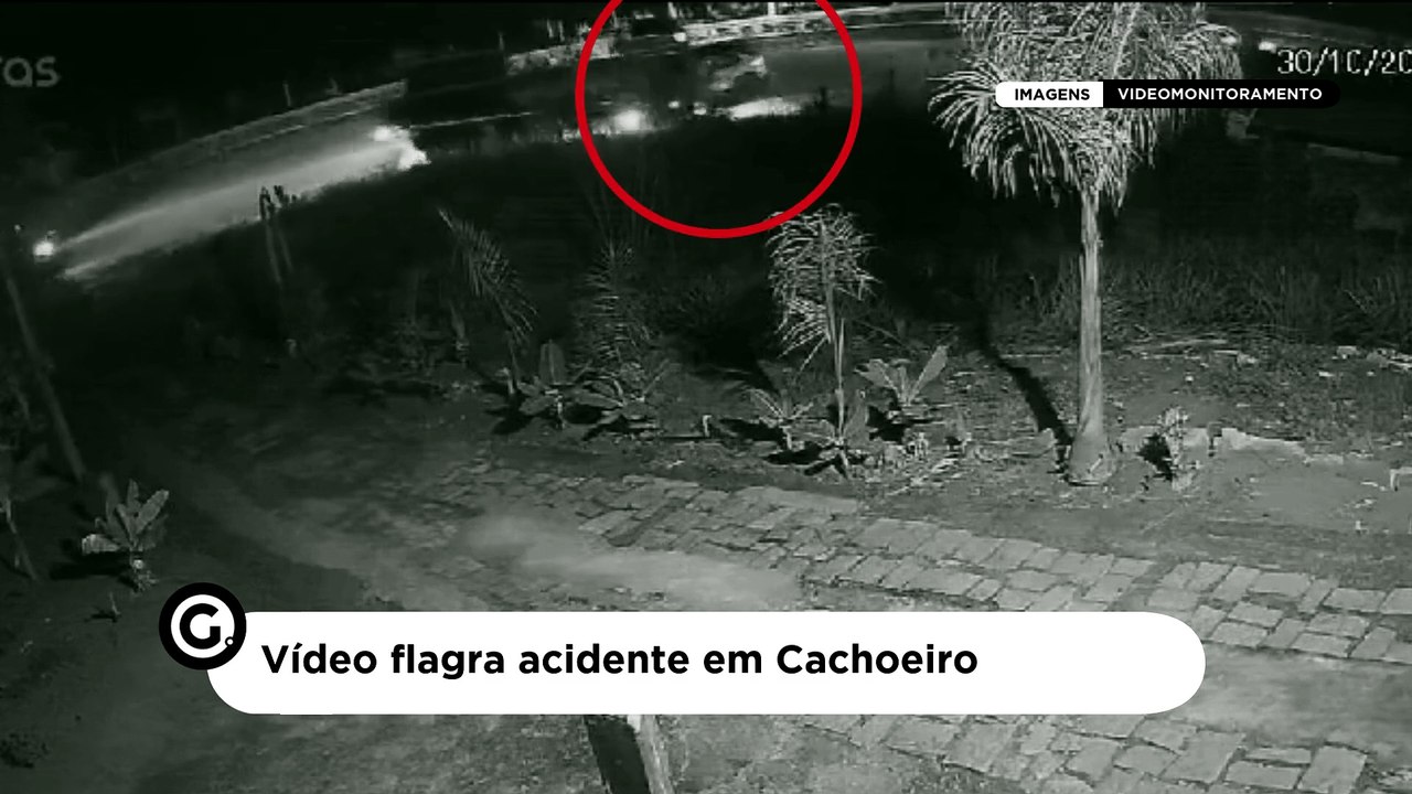 Vídeo flagra acidente em Cachoeiro