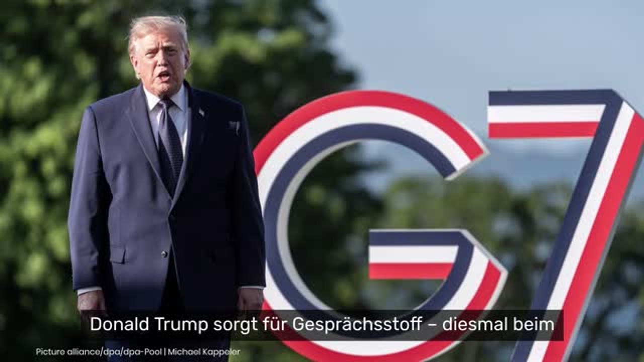 Donald Trump: Heiser, müde und gelangweilt? US-Präsident irritiert bei Treffen mit Macron