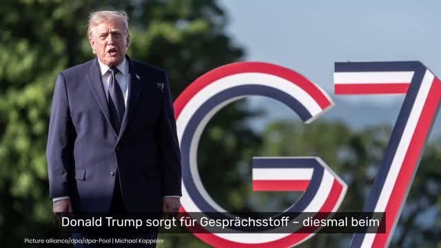 Donald Trump: Heiser, müde und gelangweilt? US-Präsident irritiert bei Treffen mit Macron