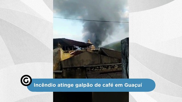 Incêndio atinge galpão de café em Guaçuí