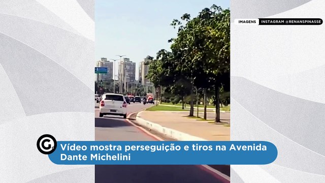 Vídeo mostra perseguição e tiros na Avenida Dante Michelini