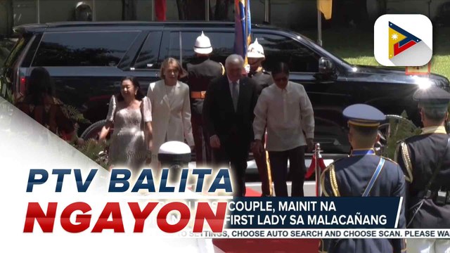German First Couple, mainit na sinalubong ni PBBM, First Lady sa Malacañang