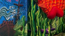 Nouvelle exposition d'Hervé Di Rosa "Sens dessus dessous" à la galerie AD à Mauguio