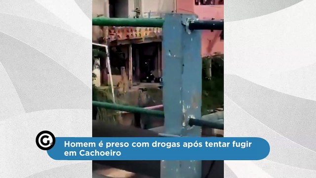 Homem é preso com drogas após tentar fugir em Cachoeiro
