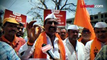 बीडमध्ये शेतकऱ्यांचा ट्रॅक्टर मोर्चा , सरकारला सुनावलं, सगळंच काढलं