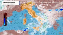 Precipitazioni previste martedì 16 giugno 2026 e giorni successivi in Italia