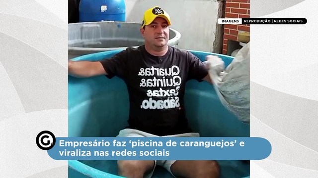 Empresário faz ‘piscina de caranguejos’ e viraliza nas redes sociais