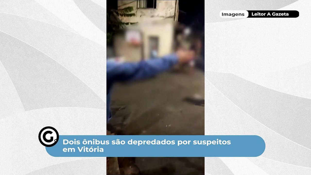 Dois ônibus são depredados por suspeitos em Vitória