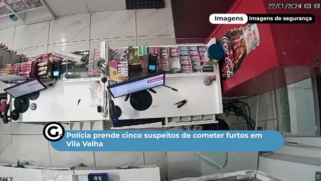 Polícia prende cinco suspeitos de cometer furtos em Vila Velha