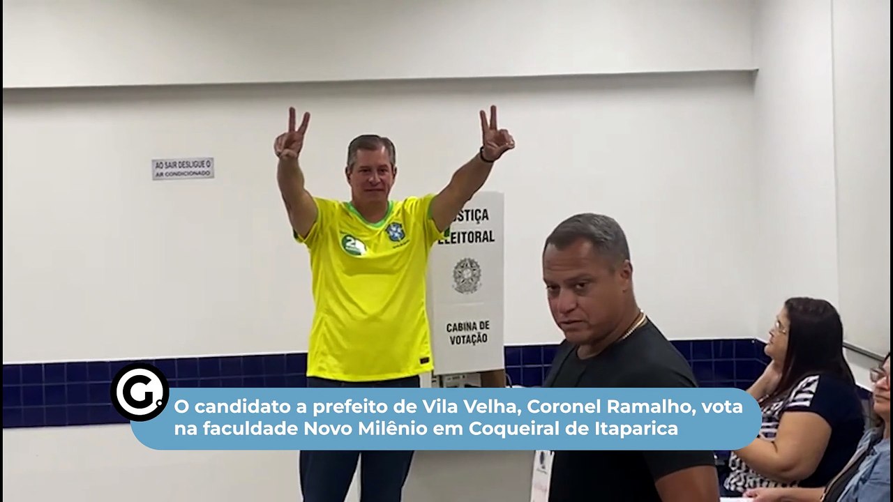 O candidato a prefeito de Vila Velha, Coronel R...