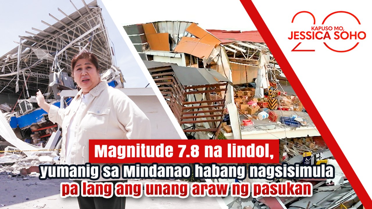 Magnitude 7.8 na lindol, yumanig sa Mindanao habang nagsimula ang pasukan | Kapuso Mo, Jessica Soho