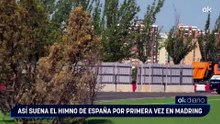 Así suena el himno de España por primera vez en Madring