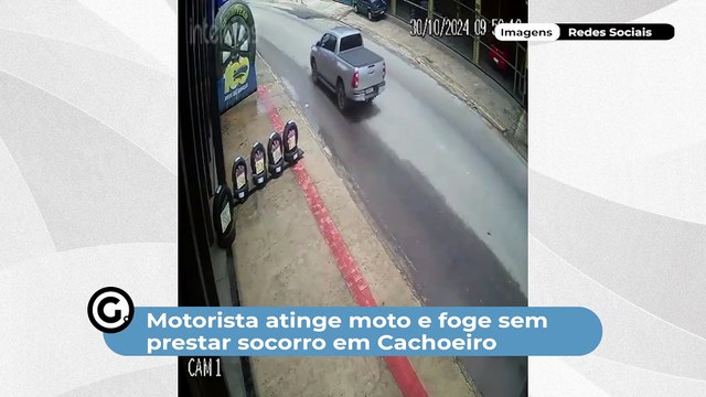 Motorista atinge moto e foge sem prestar socorro em Cachoeiro