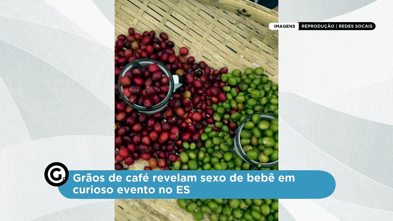Grãos de café revelam sexo de bebê em curioso evento no ES