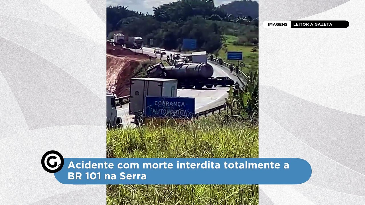 Acidente com morte interdita totalmente a BR 10...