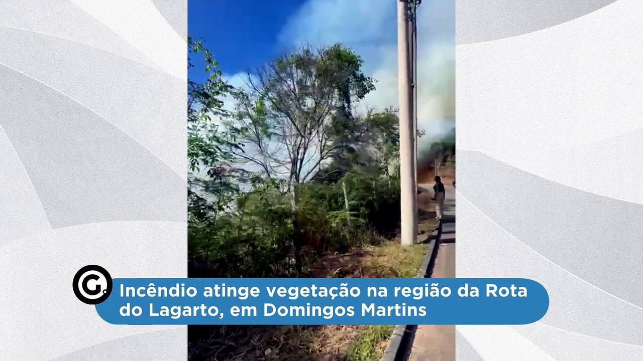 Incêndio atinge região da Rota do Lagarto, em Pedra Azul