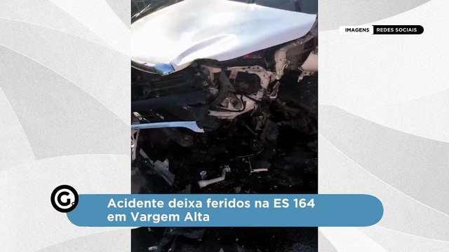 Acidente deixa feridos na ES 164 em Vargem Alta