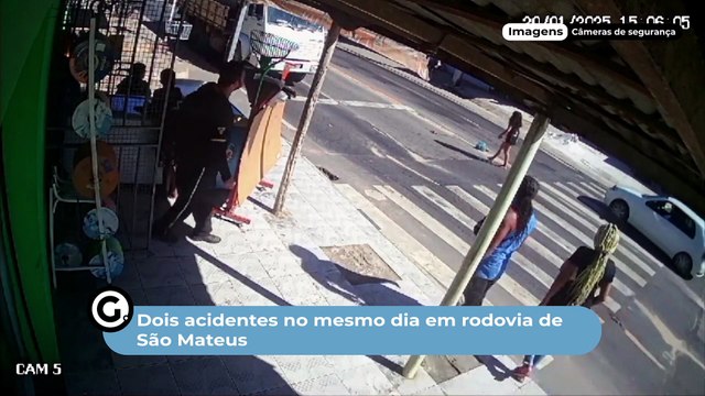 Dois acidentes no mesmo dia em rodovia de São Mateus