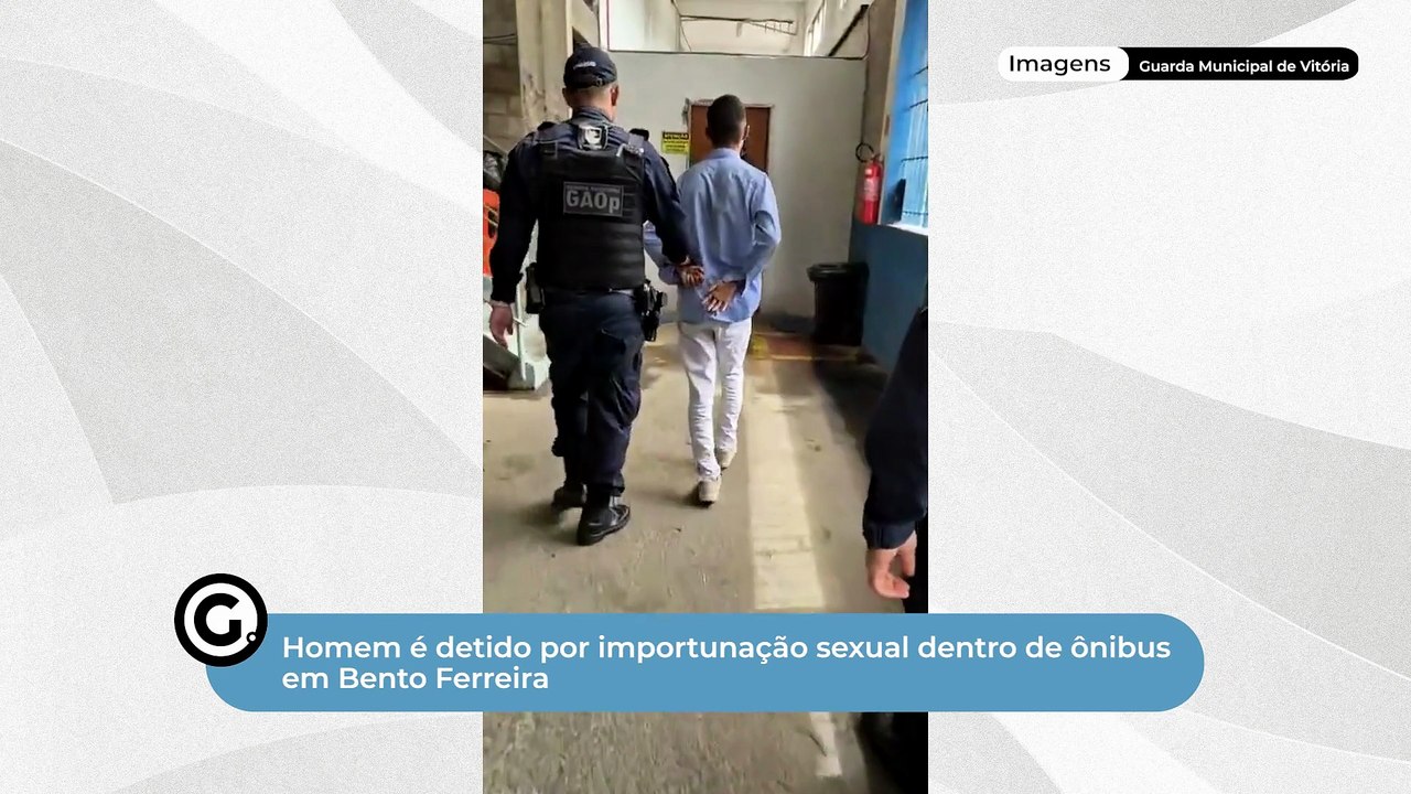 Homem é detido por importunação sexual dentro de ônibus em Bento Ferreira