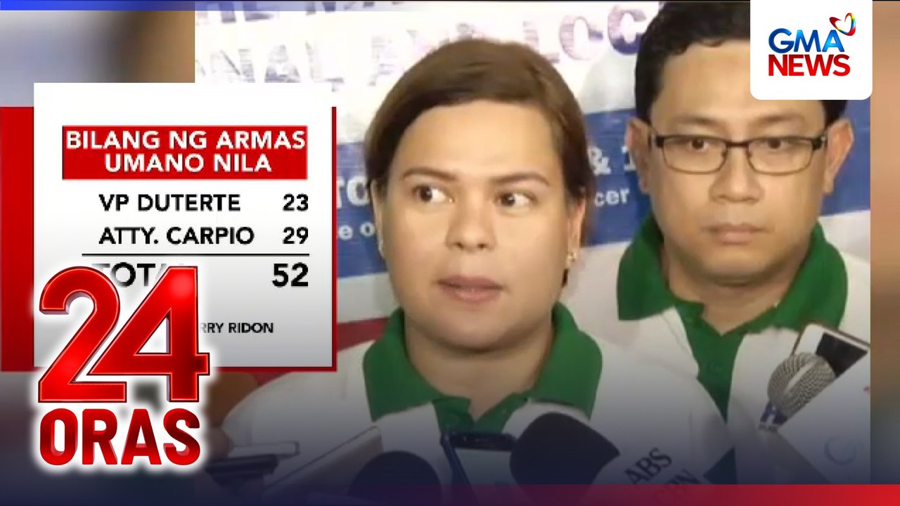 52 armas ni VP Duterte at kanyang mister na ‘di umano idineklara sa SALN, gagamiting ebidensya ng prosekusyon sa impeachment | 24 Oras