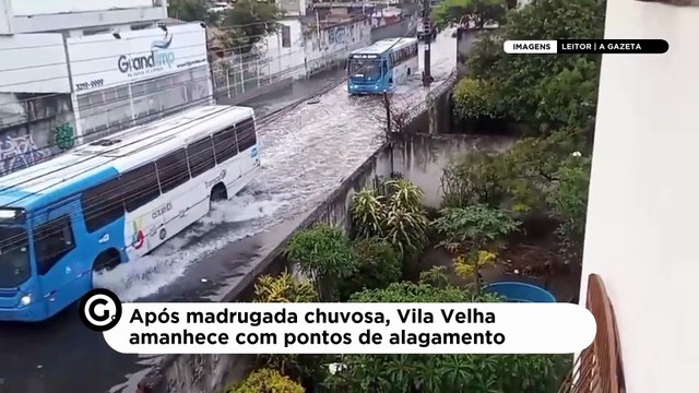 Após madrugada chuvosa, Vila Velha amanhece com pontos de alagamento
