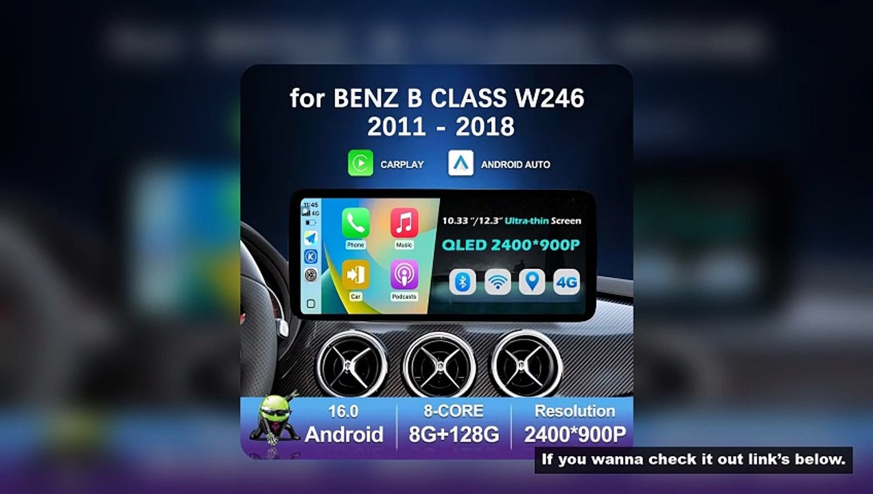 Auto Accessories Car Radio Video Multimedia player for BENZ B CLASS W246 2011 - 2018 Android 16 Carp