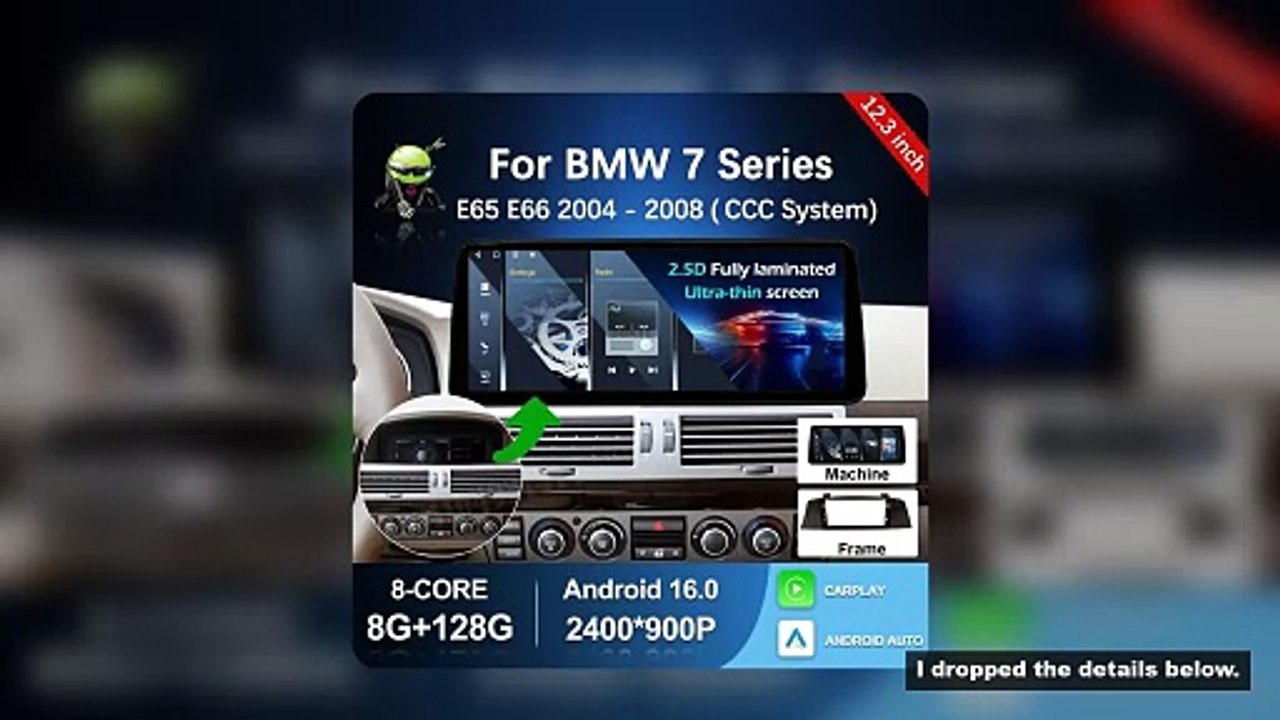 CCC System for BMW 7 Series E65 E66 2004 2005 - 2008 GPS Navi WiFi BT 4G Car Video Multimedia Player