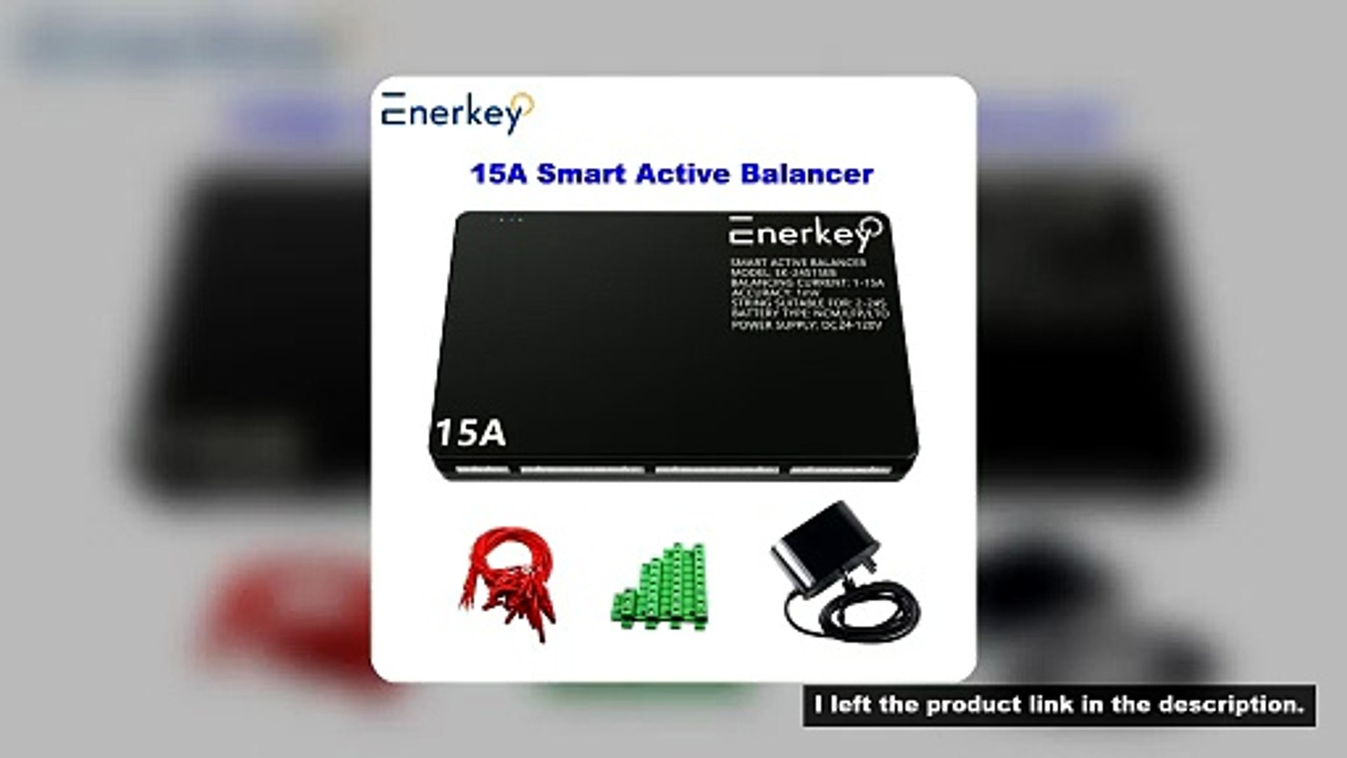 Enerkey 15A Smart Active Balancer 2S~24S Lifepo4 / Lipo/ LTO