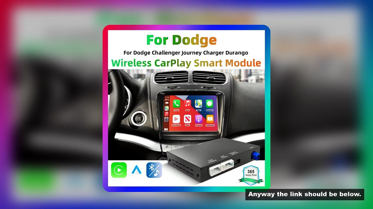 Wireless CarPlay Android Auto Retrofit Kit Decoder Box For Dodge Challenger Journey Charger Durango