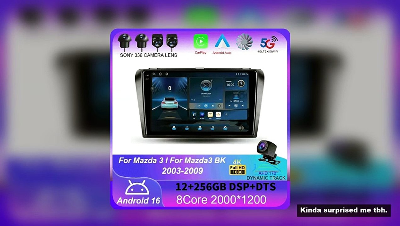 Android 16 For Mazda 3 I For Mazda3 BK 2003 - 2009 Car Radio Multimedia Video Player Navigation 2din