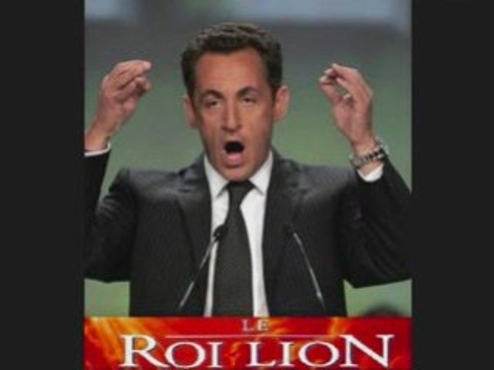 Sarkozy et le roi lion