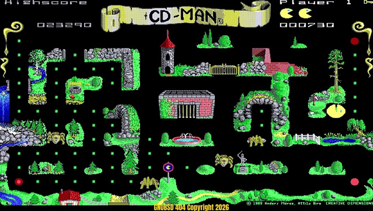 GNUBSD404 Long N163 CD Man (PC Game) (Linux/Web)