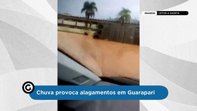 Chuva provoca alagamentos em Guarapari