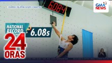 19-yo John Forones, nag-set ng nat'l record sa speed climbing sa Asian Beach Games | 24 Oras