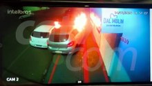 Vídeo: perseguição policial e carro em chamas durante apreensão de quase 125 kg de drogas no Paraná