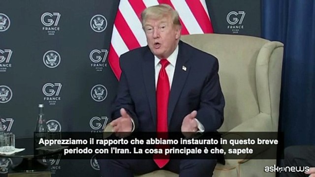 G7, Trump: l'Iran non avrà mai l'arma nucleare, noi non investiremo