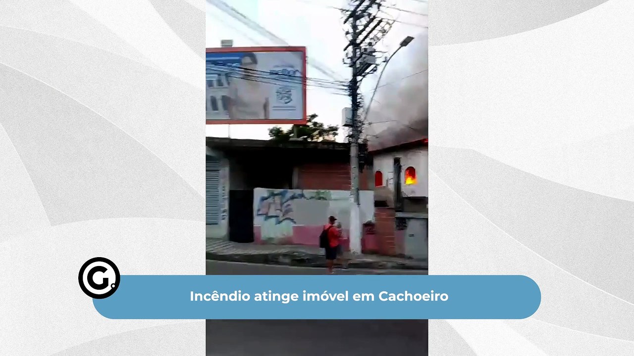 Incêndio atinge imóvel em Cachoeiro