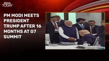 Video: PM Modi shakes hands with President Trump at G7 Summit