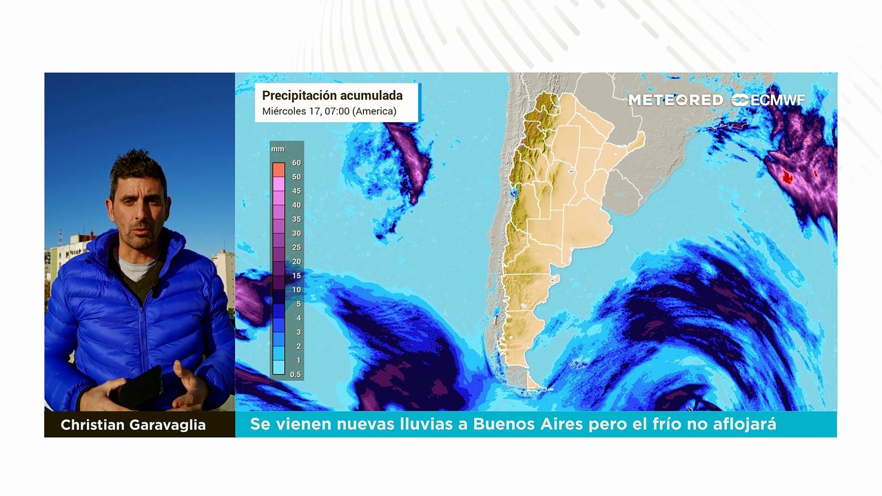 Se vienen nuevas lluvias a Buenos Aires pero el frío no aflojará