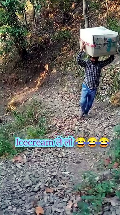 Icecream man in village area
