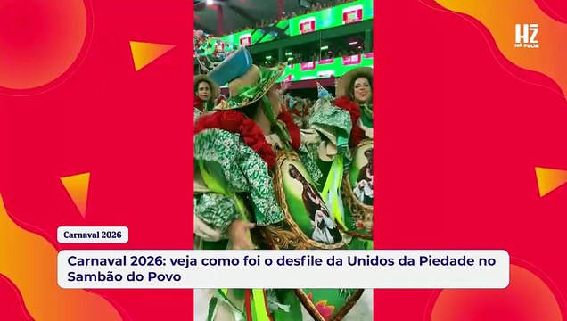 Carnaval 2026: veja como foi o desfile da Unidos da Piedade no Sambão do Povo