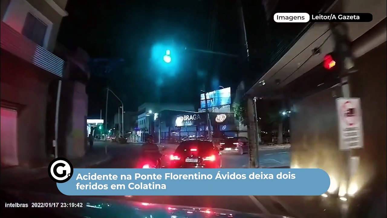 Acidente na Ponte Florentino Ávidos deixa dois feridos em Colatina