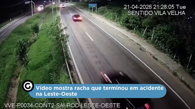 Vídeo mostra racha que terminou em acidente na Leste-Oeste