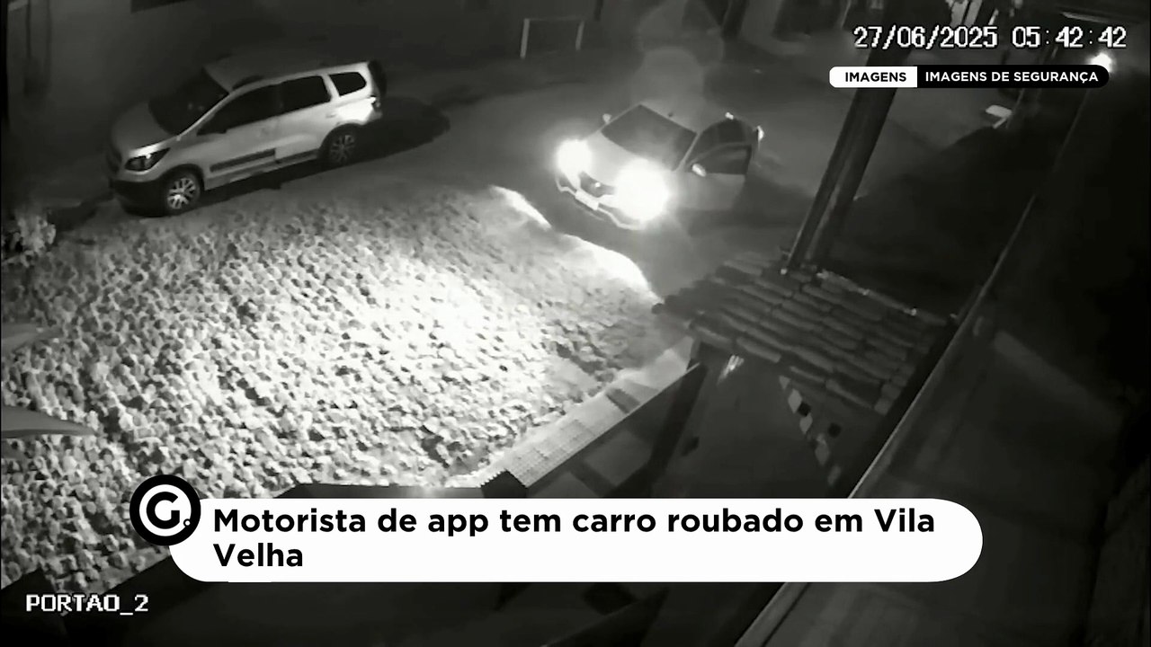 Motorista de app tem carro roubado em Vila Velha