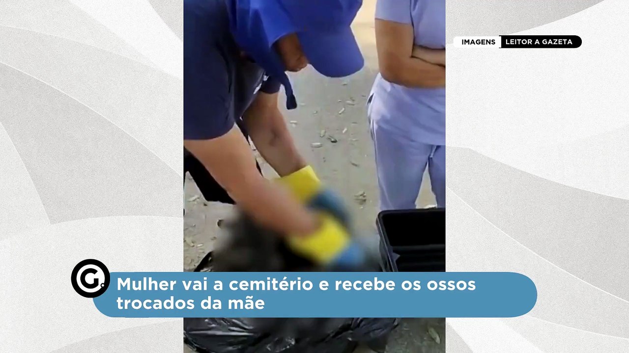 Mulher vai a cemitério e recebe os ossos trocados da mãe