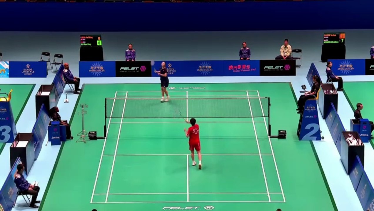 CHINESE JUNIOR CHAMPION XU WEN JING LOOSES TO LIANG KA WING IN MACAU QUALI!!! EVERY POINT.