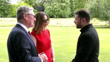 Starmer greets Zelenskyy at G7 summit in France