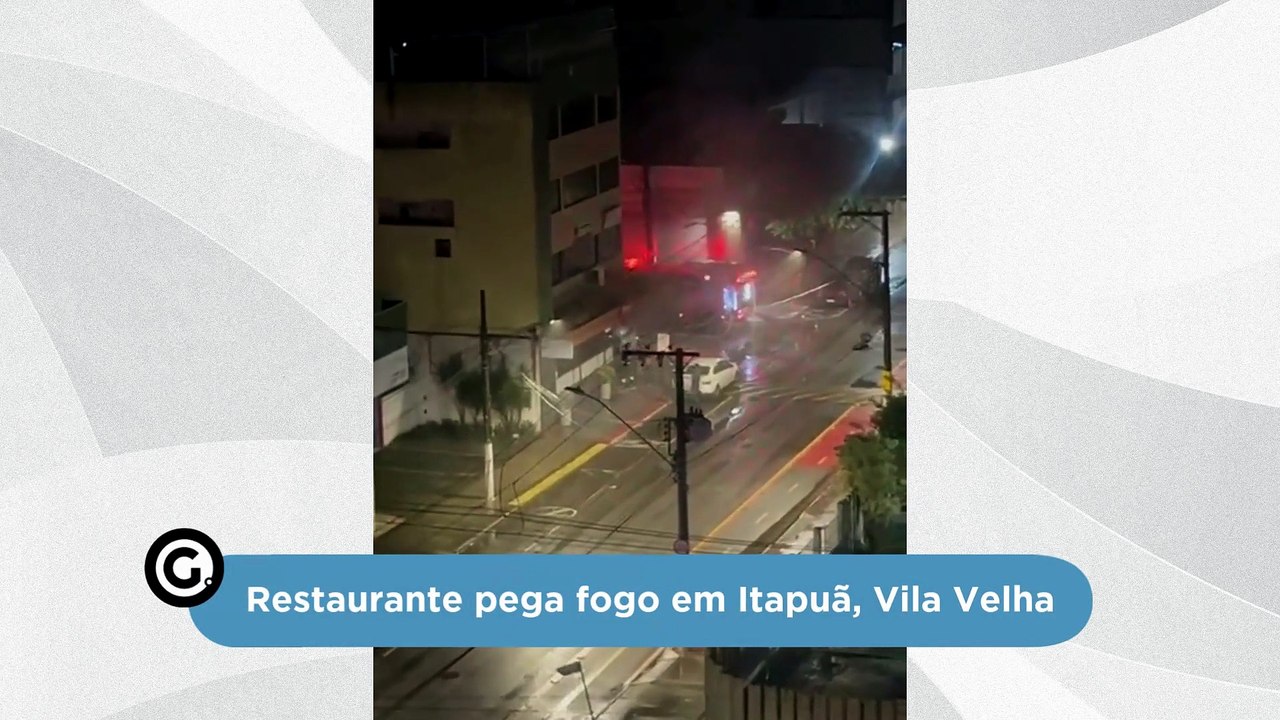 Restaurante pega fogo em Itapuã, Vila Velha
