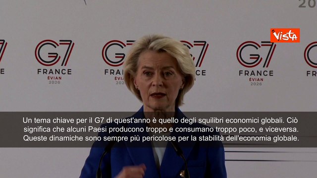 Von der Leyen al G7: Dobbiamo collaborare sulle materie prime critiche